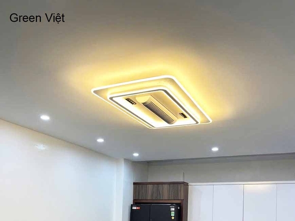 Quạt Trần Đèn Không Cánh Hiện Đại QTKC03