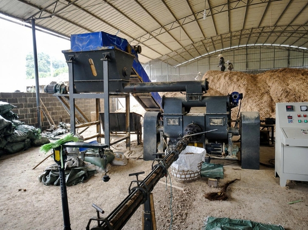 dây chuyền than củi trấu