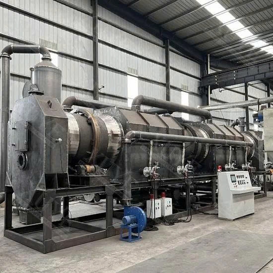 Lò than hóa sản xuất biochar từ phụ phẩm nông nghiệp