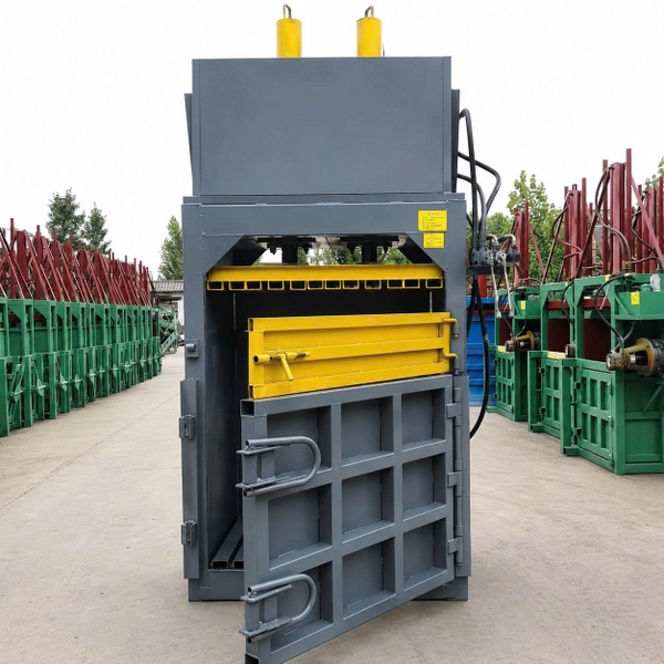 Máy ép rác thủy lực tạo kiện phế liệu
