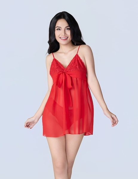 Đầm ngủ nữ babydoll đỏ Season of love