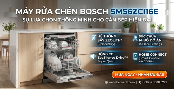 Máy rửa chén Bosch SMS6ZCI16E chính hãng