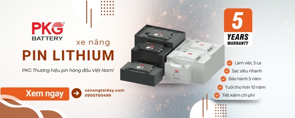 pin lithium xe nâng