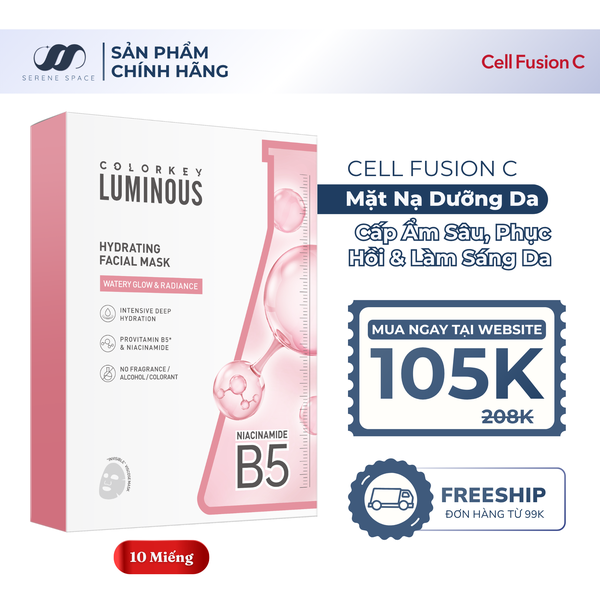 Mặt Nạ Cấp Ẩm Sáng Da Colorkey LumiCóus B5 Facial Mask Hydrating Serene Space Sản Phẩm Chính Hãng