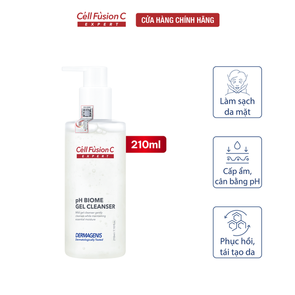 Gel Rửa Mặt Làm Dịu & Tăng Cường Hàng Rào Bảo Vệ Da Cell Fusion C Expert Dermagenis pH Biome Gel Cleanser Serene Space Sản Phẩm Chính Hãng