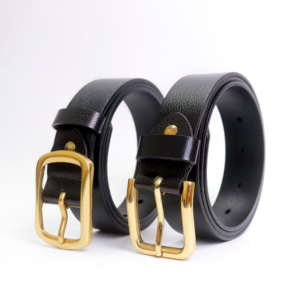 Dây thắt lưng nam cao cấp bản 3.8cm khóa đồng đúc nguyên khối - TL30