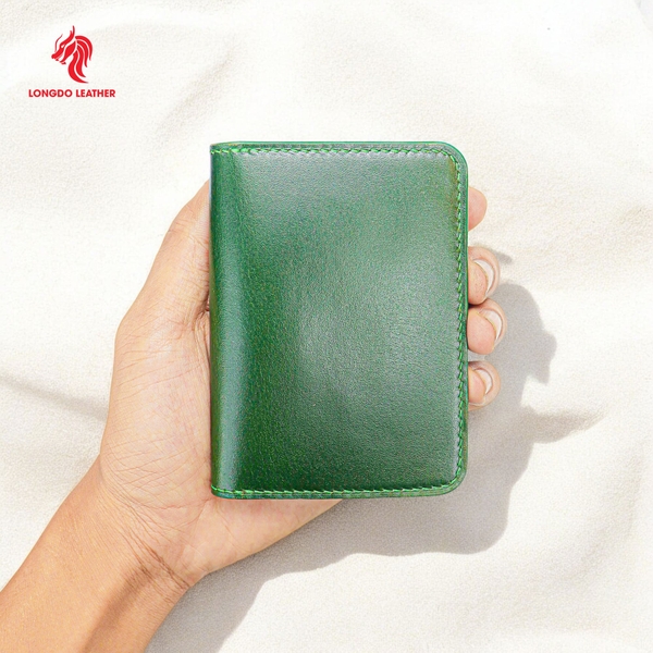 Ví da thiết kế da bò thật bảo hành 5 năm hàng chính hãng thương hiệu Longdo Leather
