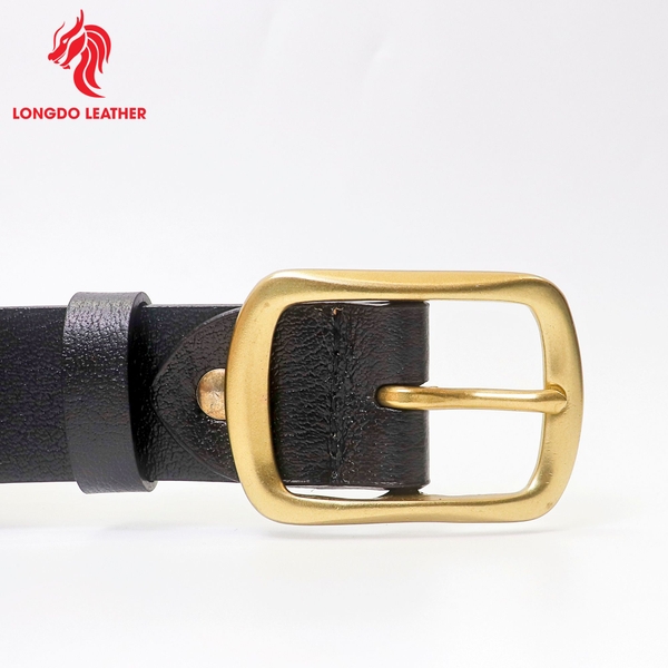 Dây thắt lưng nam cao cấp bản 3.8cm khóa đồng đúc nguyên khối - TL30