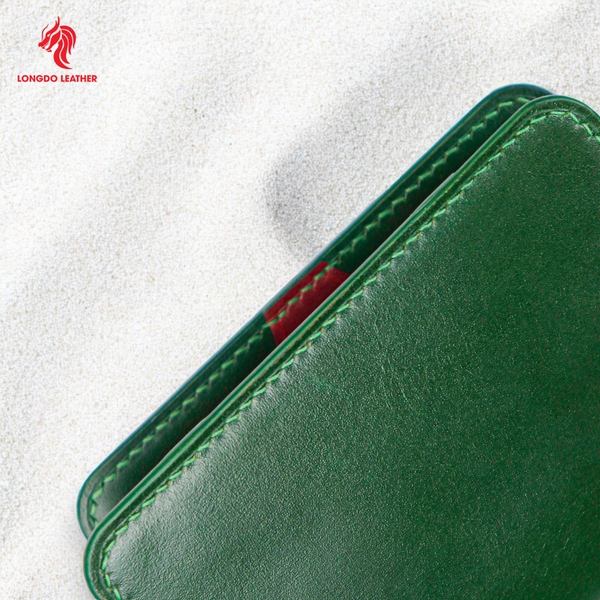 Ví da thiết kế da bò thật bảo hành 5 năm hàng chính hãng thương hiệu Longdo Leather