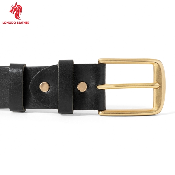Dây nịt da bò mềm mại, thiết kế sang trọng khóa đồng thau cao cấpTL38_B02