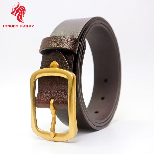 Dây thắt lưng nam cao cấp bản 3.8cm khóa đồng đúc nguyên khối - TL30