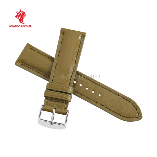 Dây da đồng hồ da thật size 12/16/18/20/22/24 thương hiệu Longdo Leather - NAPPA