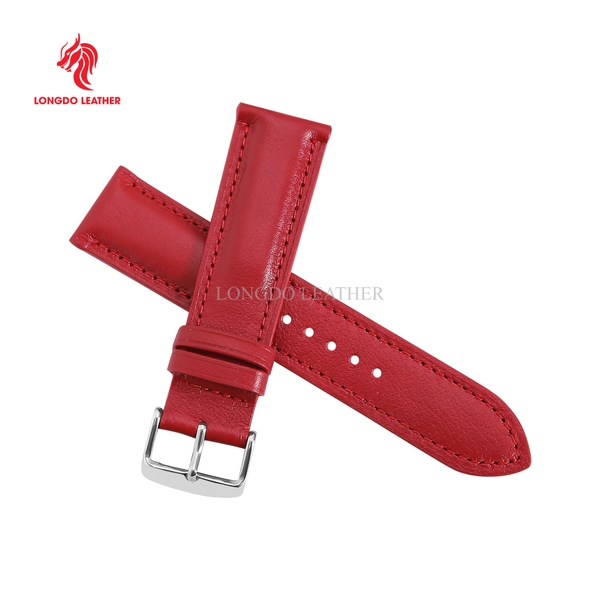 Dây da đồng hồ da thật size 12/16/18/20/22/24 thương hiệu Longdo Leather - NAPPA