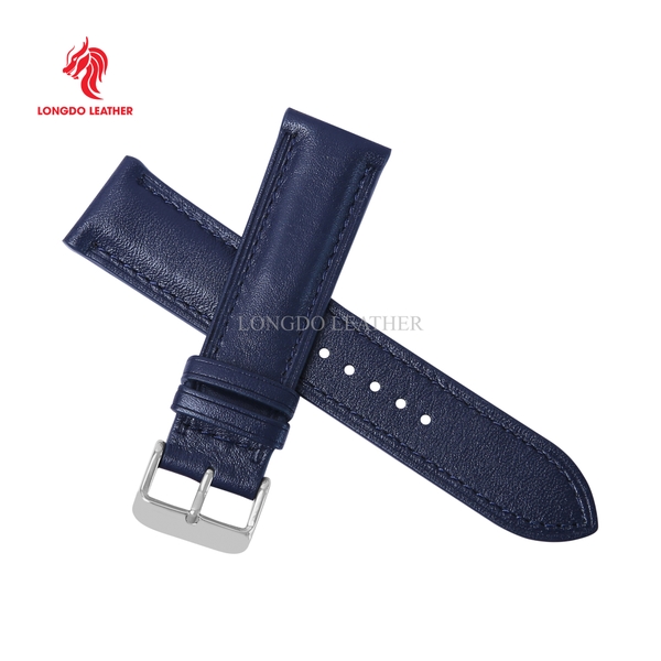 Dây da đồng hồ da thật size 12/16/18/20/22/24 thương hiệu Longdo Leather - NAPPA
