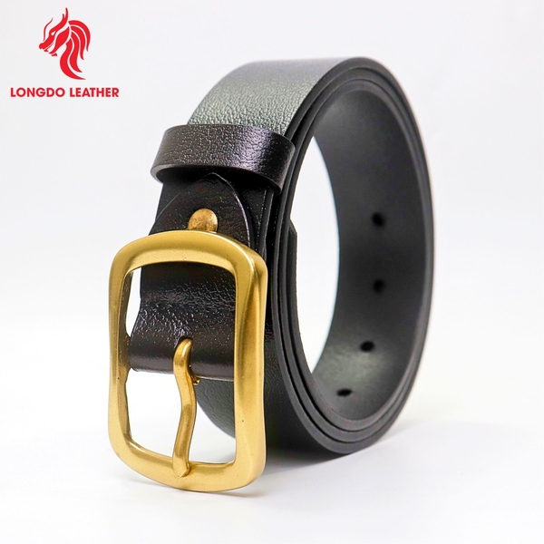 Dây thắt lưng khóa kim da trâu cao cấp thương hiệu Longdo Leather - TL02