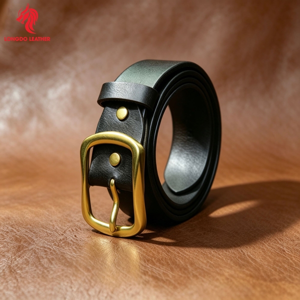 Dây thắt lưng da khóa đồng thau cao cấp bản 3.8cm TL38
