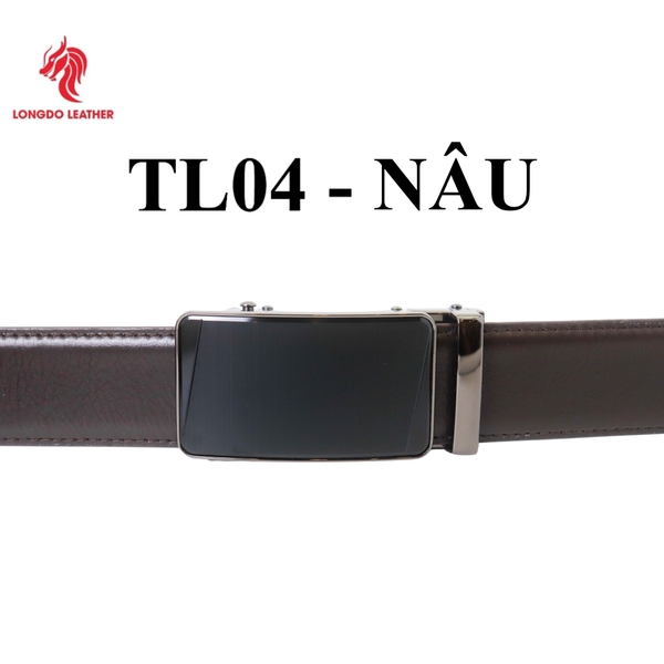 Dây thắt lưng da bò khóa tự động bản 3.5cm thương hiệu Longdo Leather