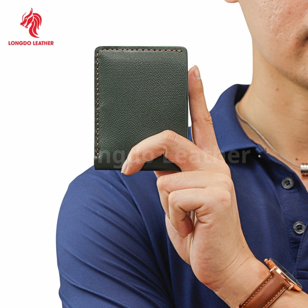 Ví ngang dập vân Epsom cao cấp bảo hành 05 năm thương hiệu Longdo Leather - B05