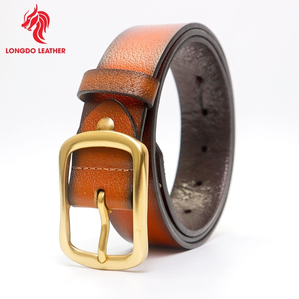 Dây thắt lưng nam cao cấp bản 3.8cm khóa đồng đúc nguyên khối - TL30