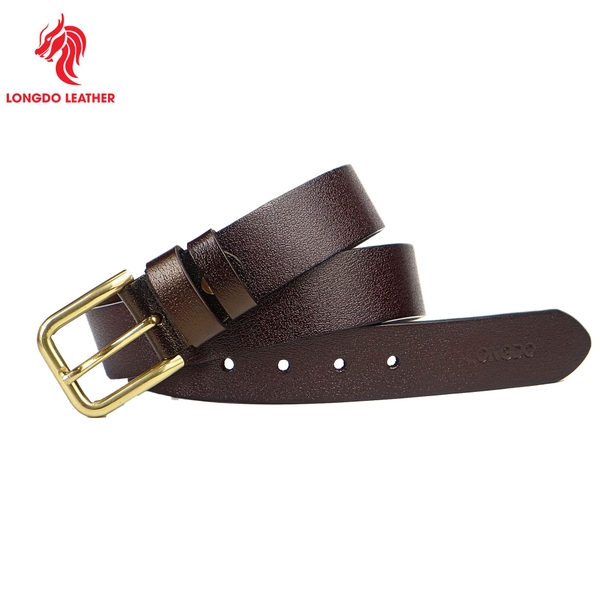 Dây thắt lưng khóa kim da trâu cao cấp thương hiệu Longdo Leather - TL02