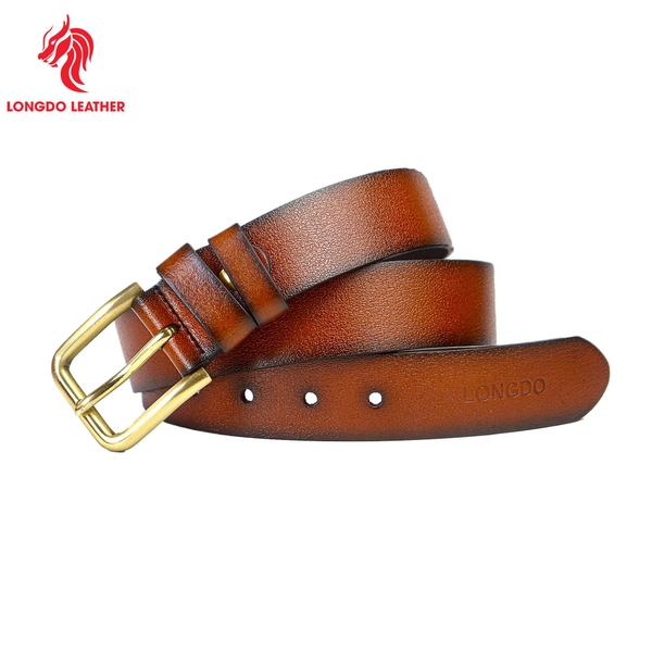 Dây thắt lưng khóa kim da trâu cao cấp thương hiệu Longdo Leather - TL02