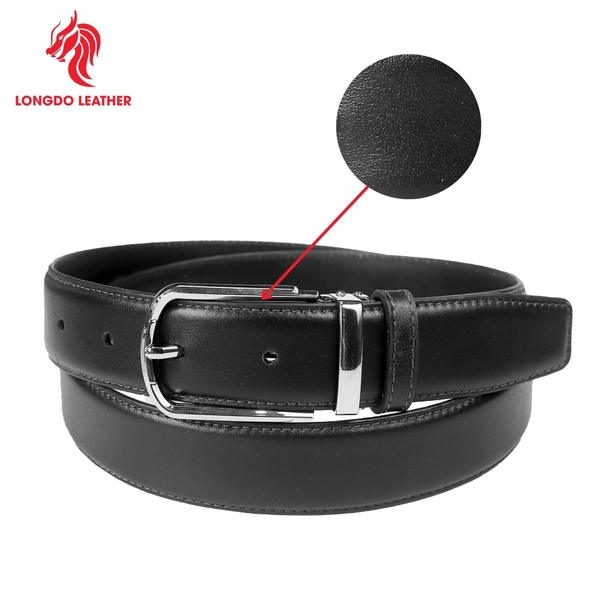 Dây thắt lưng nam đầu khóa 3,5cm da Safiano bảo hành 5 năm - TL05