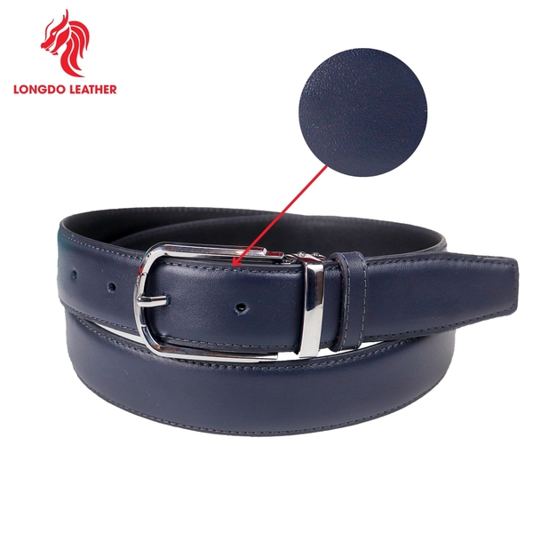 Dây thắt lưng nam đầu khóa 3,5cm da Safiano bảo hành 5 năm - TL05