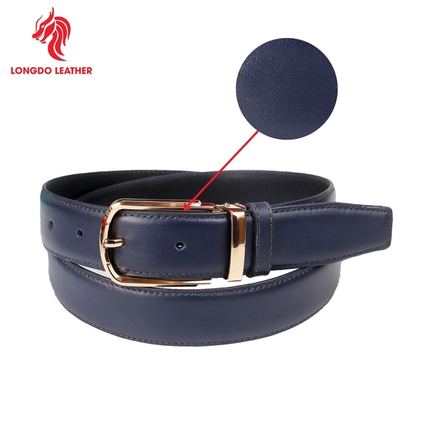 Dây thắt lưng nam đầu khóa 3,5cm da Safiano bảo hành 5 năm - TL05