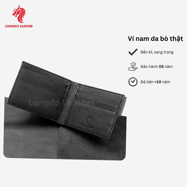 Ví da nam handmade thương hiệu Longdo Leather - B01