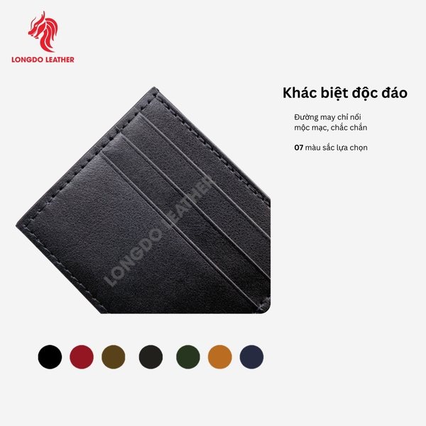Ví da nam handmade thương hiệu Longdo Leather - B01