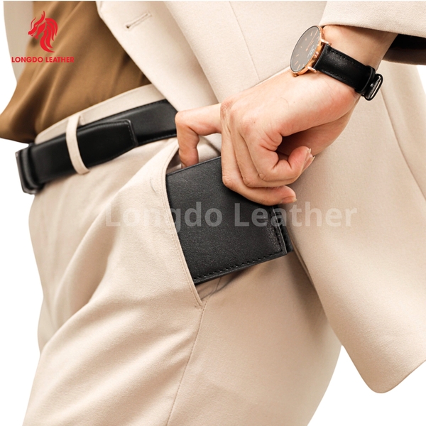 Ví da nam handmade thương hiệu Longdo Leather - B01