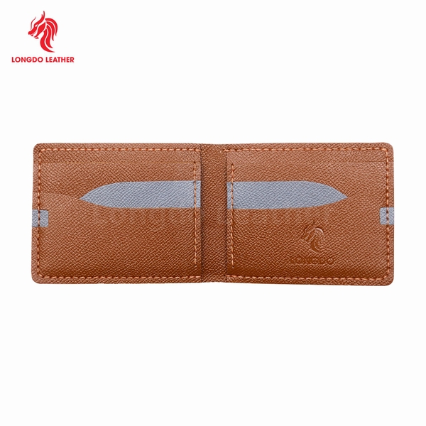 Ví ngang dập vân Epsom cao cấp bảo hành 05 năm thương hiệu Longdo Leather - B05