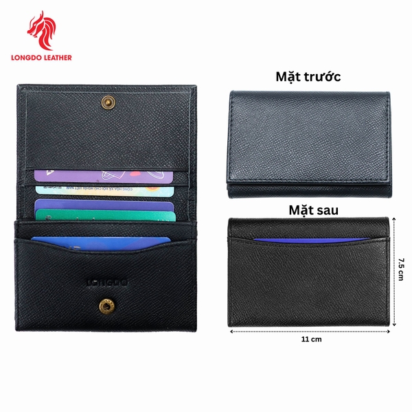 Ví đựng thẻ cao cấp thương hiệu Longdo Leather - C03