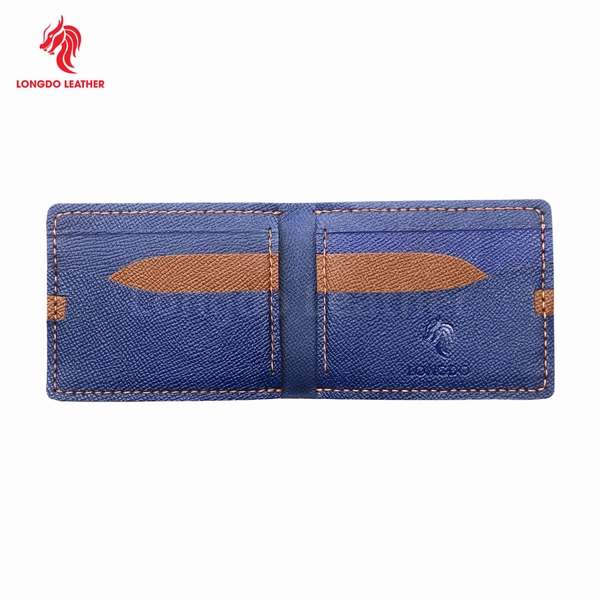 Ví ngang dập vân Epsom cao cấp bảo hành 05 năm thương hiệu Longdo Leather - B05