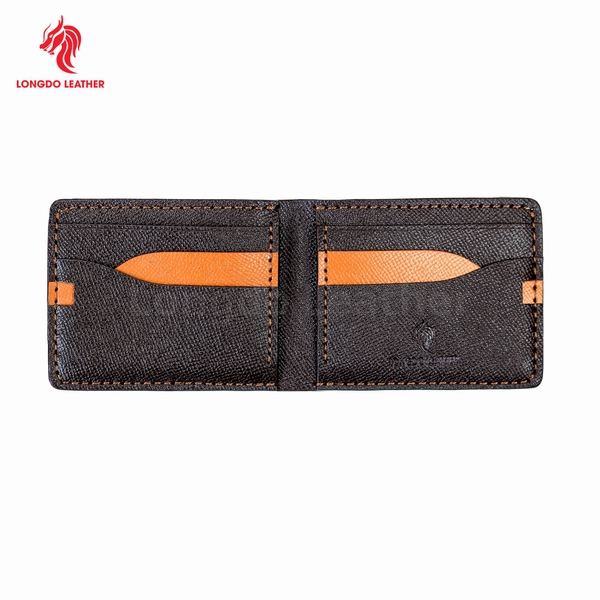 Ví ngang dập vân Epsom cao cấp bảo hành 05 năm thương hiệu Longdo Leather - B05