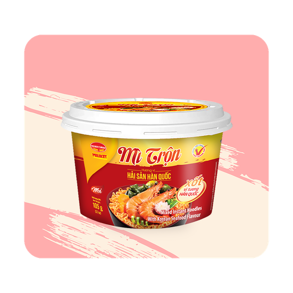 Mì trộn tô giấy vị hải sản Hàn Quốc 90g x12