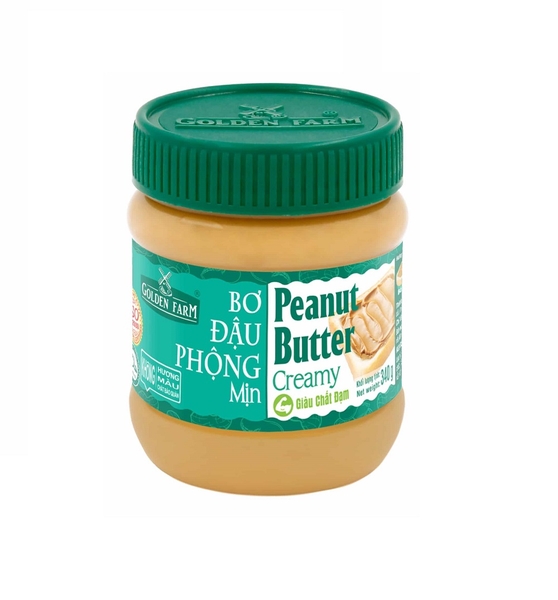 Bơ Đậu Phộng Mịn Golden Farm 340g