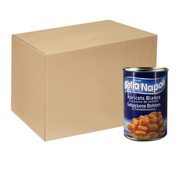 [Thùng] Đậu Trắng Sốt Cà Bella Napoli 400g x 24 Lon