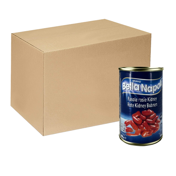 [Thùng] Đậu Thận Đỏ Bella Napoli 400g x 24 Lon