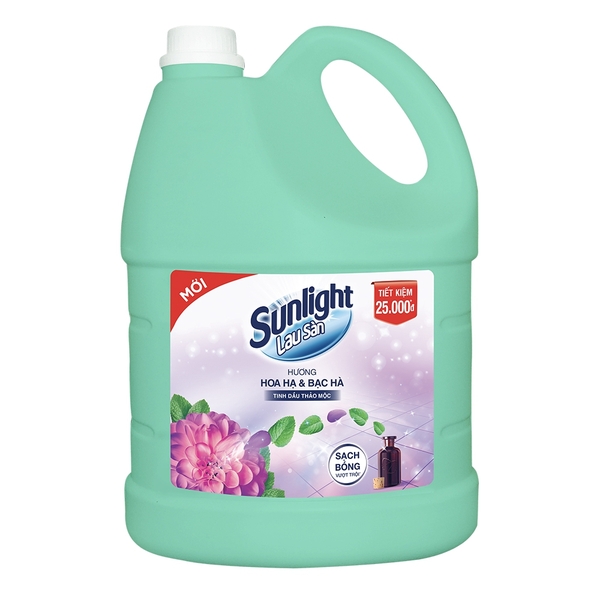 Nước Lau Sàn Sunlight Hương Hoa Hạ Và Bạc Hà 3.6kg