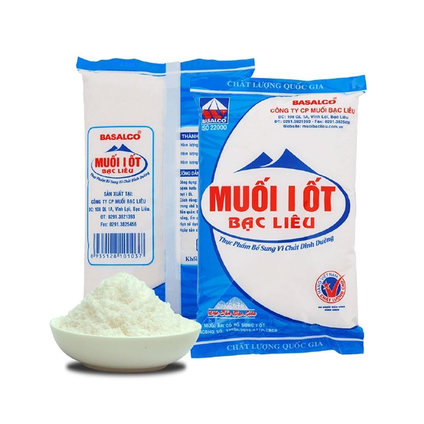 Muối I Ốt Bạc Liêu 1kg