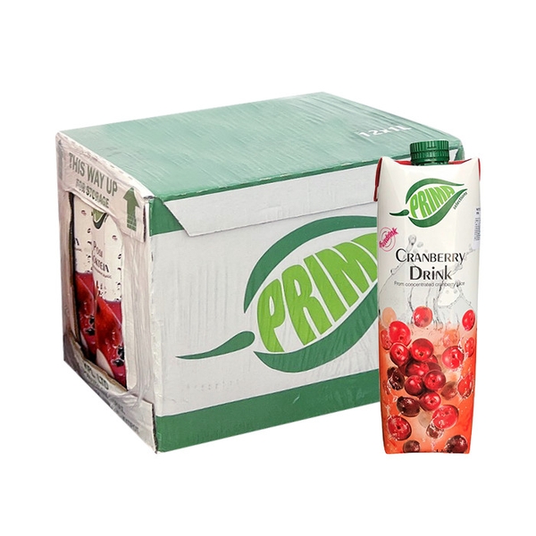 [Thùng] Nước Ép Nam Việt Quất Prima 16% 1L x 12 Hộp