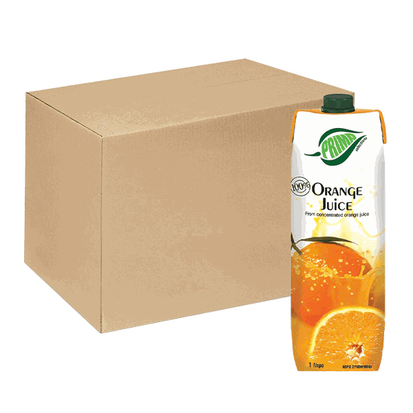 [Thùng] Nước Ép Cam Prima 100% 1L x 12 Hộp