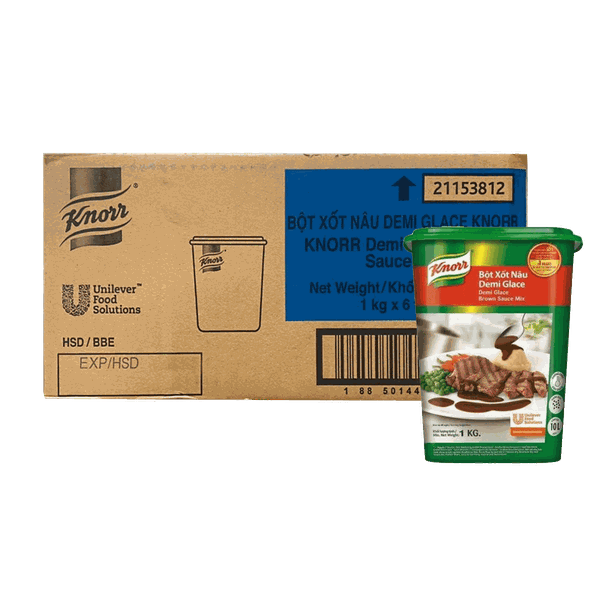 [Thùng] Bột Xốt Nâu Demiglace Knorr 1kg x 6 Hộp