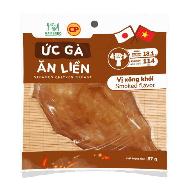 Ức Gà Ăn Liền Kamereo x CP Vị Xông Khói 87g