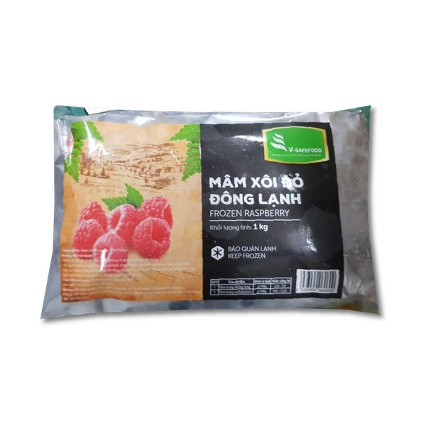 Mâm Xôi Đỏ Đông Lạnh V-Safefood 1kg