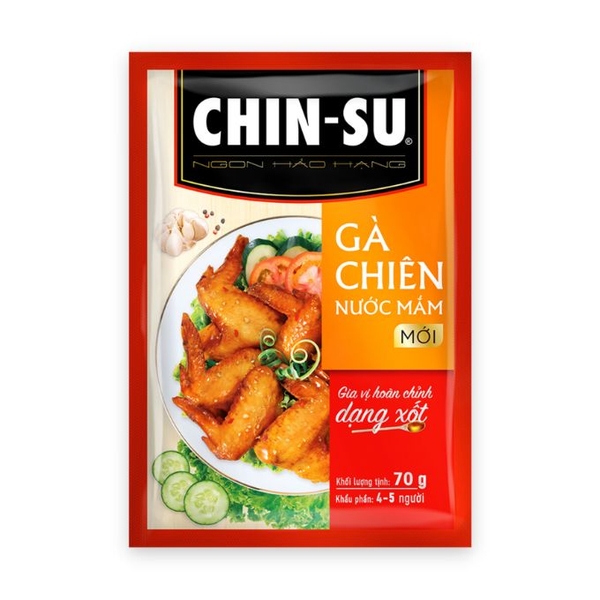 Xốt CHIN-SU Gà chiên nước mắm gia vị hoàn chỉnh
