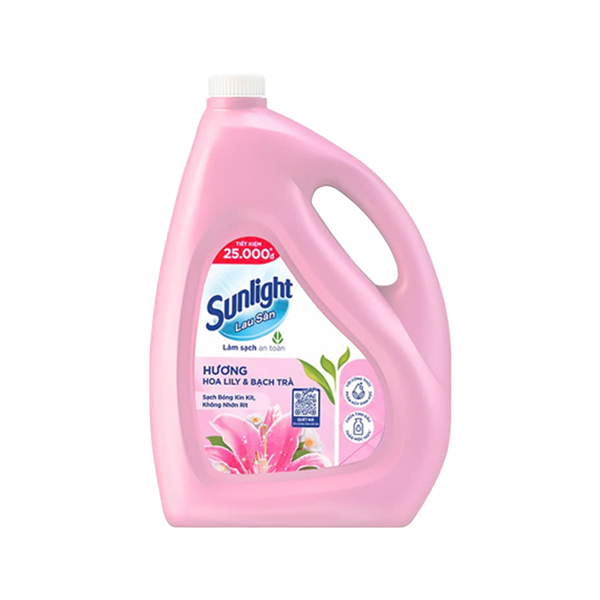 Nước Lau Sàn Sunlight Tinh Dầu Thảo Mộc Hương Lily Bạch Trà 3.6Kg
