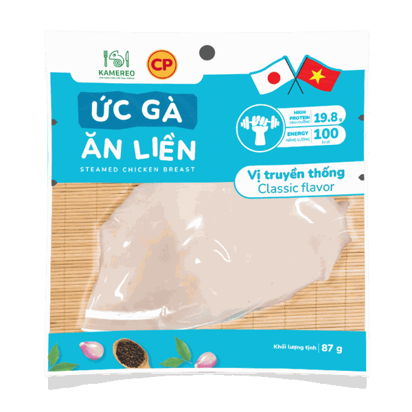 Ức Gà Ăn Liền Kamereo x CP Vị Truyền Thống 87g