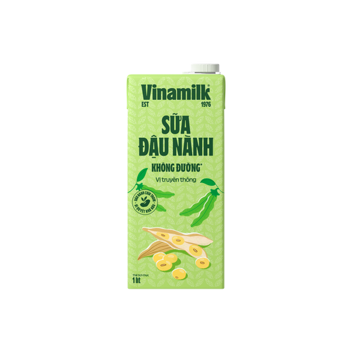 Sữa Đậu Nành Không Đường Vinamilk 1L